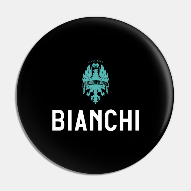 Bianchi Bike Potrait Logo Pin by bike-man