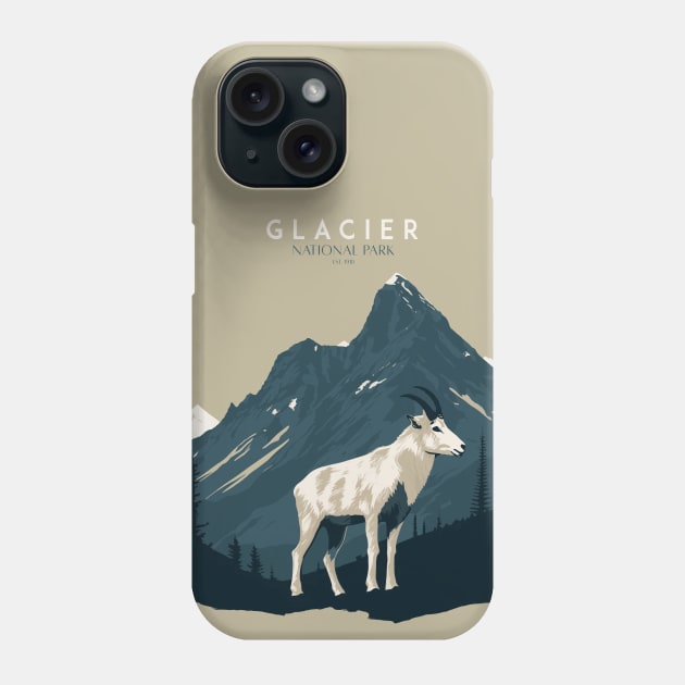 Glacier National Park Phone Case by Wintrly