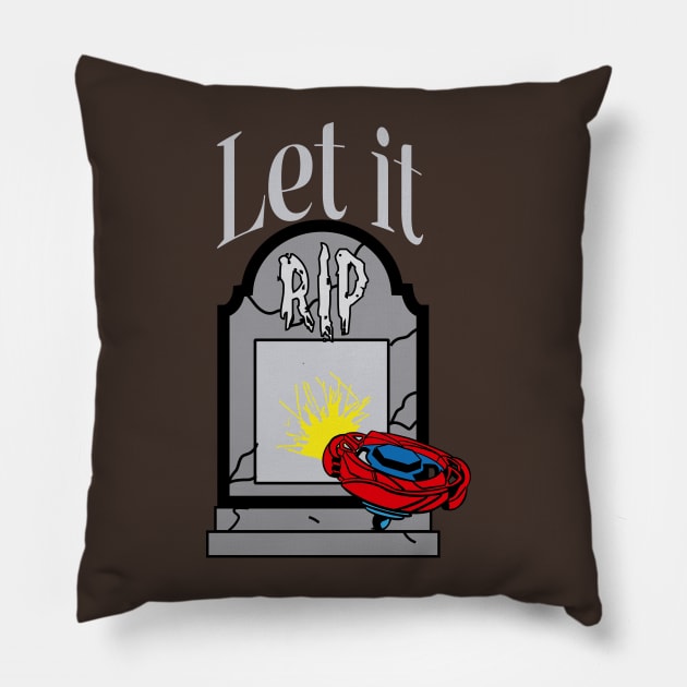 gravestone let it rip Pillow by Lins-penseeltje