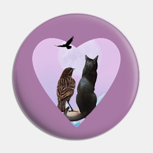 The cat love Pin