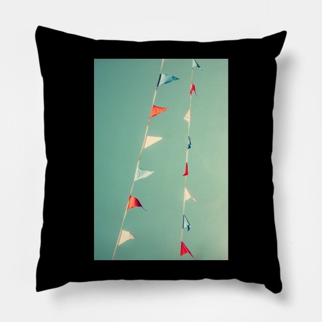 Bunting Pillow by Debra Cox 