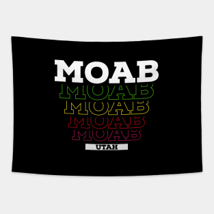 I Love MOAB Utah USA Vintage Tapestry