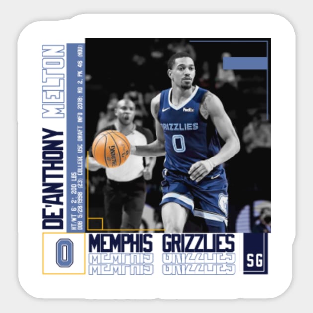 De'Anthony Melton Basketball Edit Poster Grizzlies - Deanthony