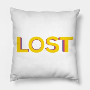 LOST (text) Pillow