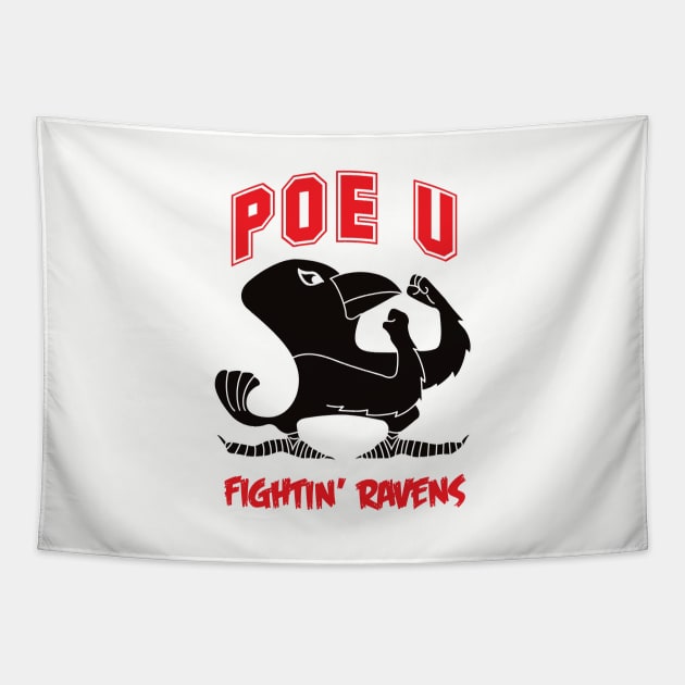 Poe University Fightin' Ravens Tapestry by joefixit2