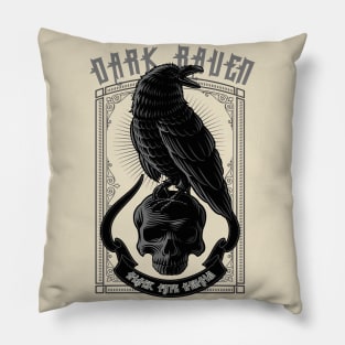 The Dark Raven Pillow