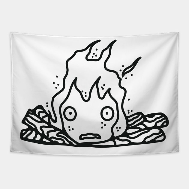 Anime campfire Tapestry by Autistique