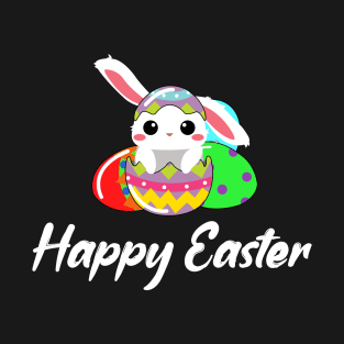 Happy Easter , Easter Egg With Bunny T-Shirt