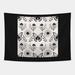 Black Butterfly Tapestry