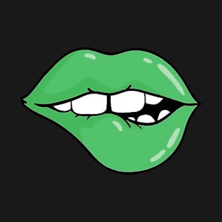 Kinky Green Lips T-Shirt