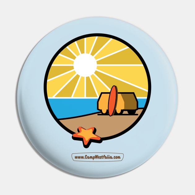 Camper Van Sunny Beach, light Pin by CampWestfalia