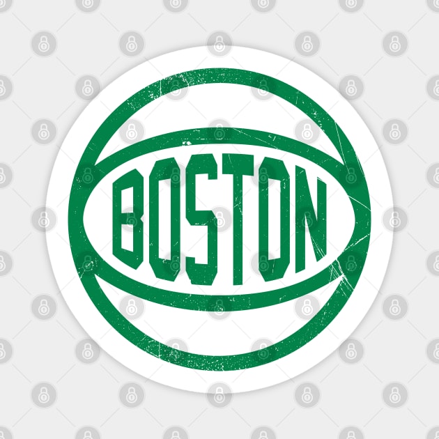 Boston Retro Ball - Green Magnet by KFig21