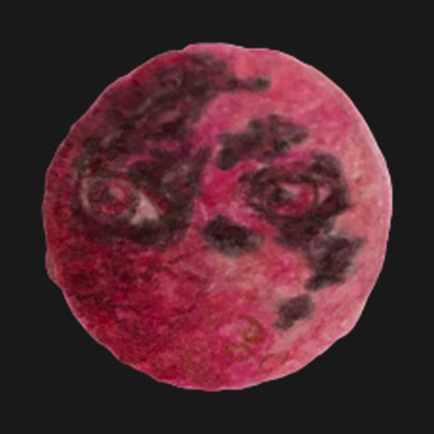 Pink Watchful Moon by TranslucentBlue