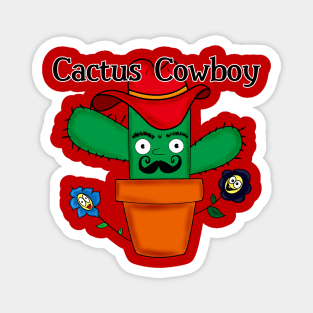 Cactus Cowboy Magnet