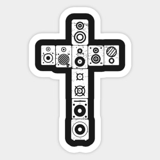 Stick Cross Sticker