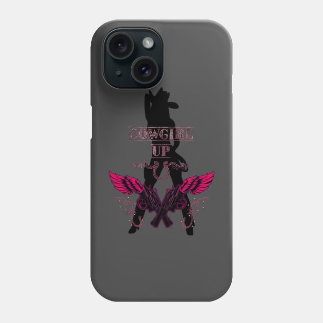 Cowgirl Up Phone Case by American Phoenix 