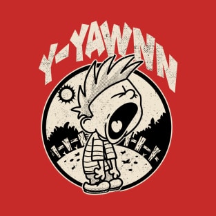 Drawing retro Vintage 80s and 90s yawned widely T-Shirt