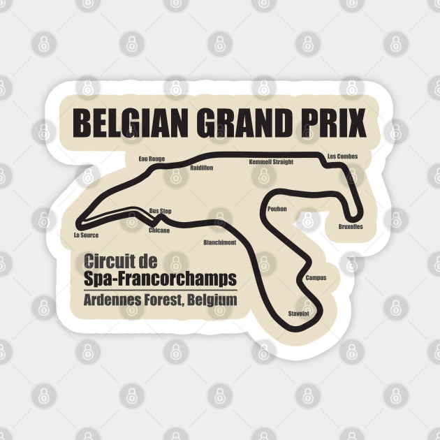 Belgian Grand Prix LS Magnet by Chicanery