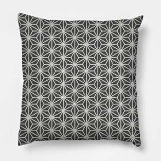 Japanese Asanoha Abstract Beige Pattern Pillow