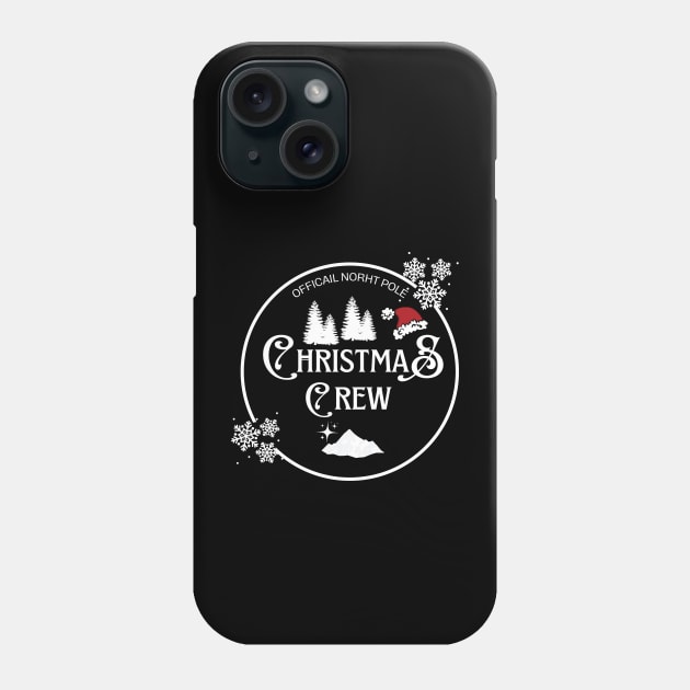 North Pole Christmas Squad Christmas Crew Christmas Tree Reindeer Xmas Santa Phone Case by Pastel Potato Shop