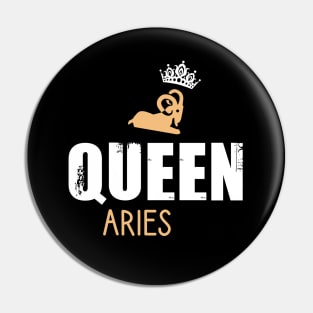 Queen aries Pin