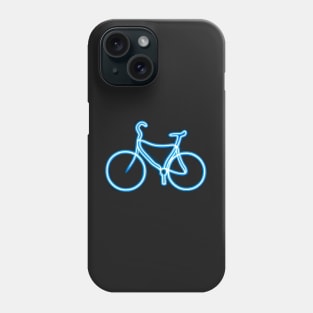 Blue Neon Bike Icon Phone Case