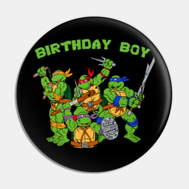 Teenage Mutant Ninja Turtles Birthday Boy Iron On T Shirt Fabric Transfers  - Teenage Mutant Ninja Turtle Birthday - Sticker