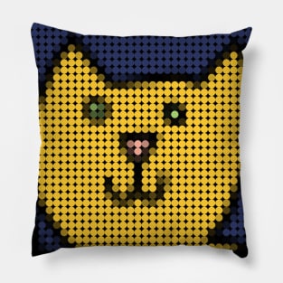 Confused Cat Dotty Pillow