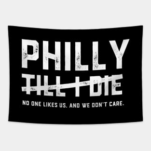 Philly Till I Die (white) Tapestry