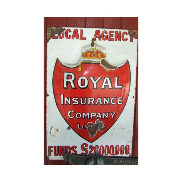 Vintage Royal Insurance Sign by Andyt