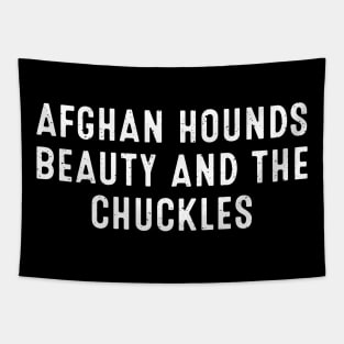 Afghan Hounds Beauty and the Chuckles Tapestry