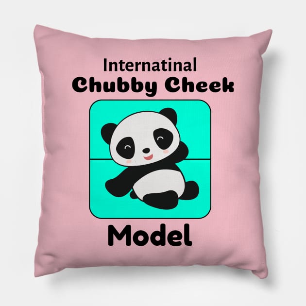 Internatinal Chubby Cheek Model Pillow by hoppso