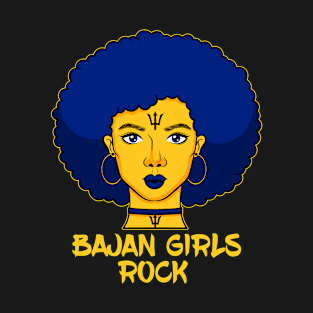 Bajan Girls Rock afro attitude Barbados gift idea present T-Shirt