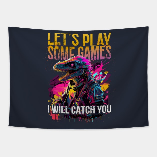 Let's Play: The Ultimate Gaming T-Shirt Collection Tapestry by Meryarts