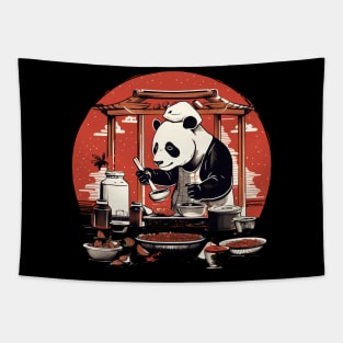 Panda Food Passion: Cuddly Charm Ramen Panda Feast Mode: Culinary Cuteness Tapestry