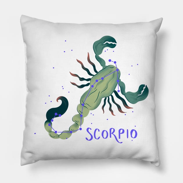 Scorpio Pillow by Mazu Studio