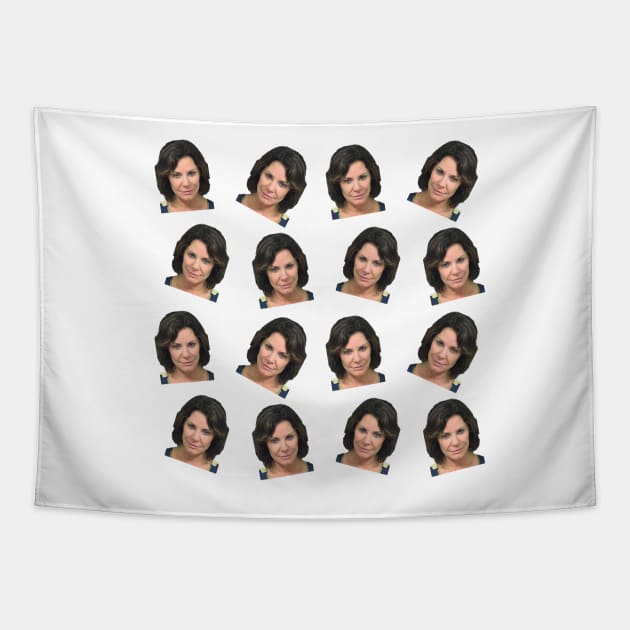 Luann de Lesseps Mugshot on repeat Tapestry by mivpiv