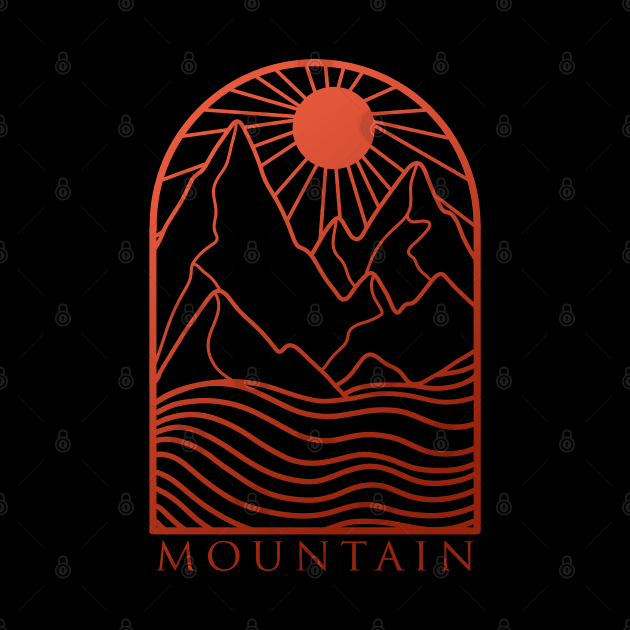 abstract mountain by donipacoceng