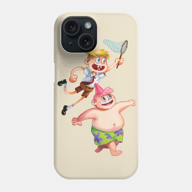 Human Spongebob and Patrick Phone Case by dzhou