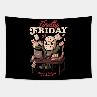 Finally Friday - Funny Office Halloween Gift Tapestry