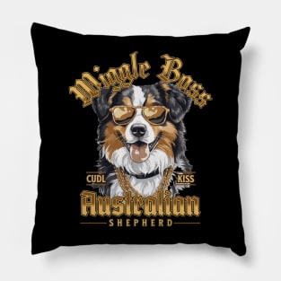 Australian Shepherd is the Wiggle Boss Pillow