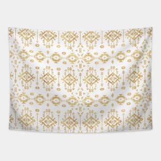 Luxury gold geometric tribal Aztec pattern Tapestry