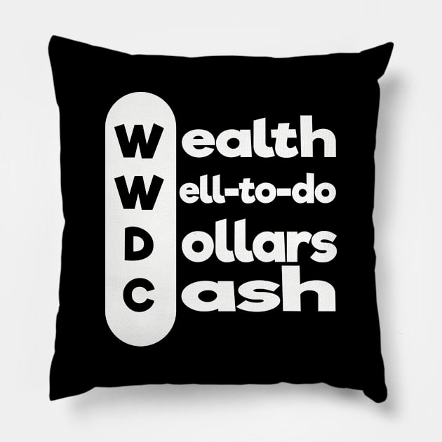 WWDC 2020 wealthy Dollars Pillow by KMLdesign