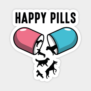 Happy Pills Dogs Magnet