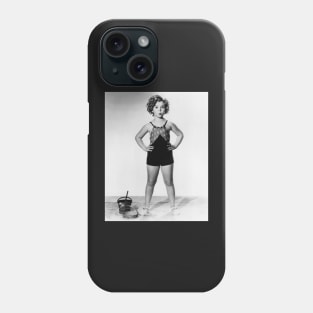 Shirley Temple Beach Phone Case