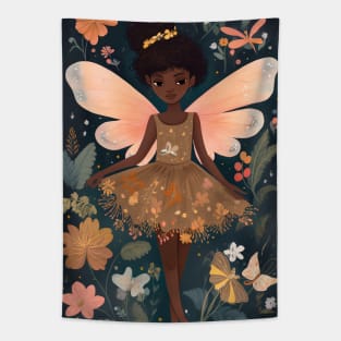 Cute Fairy in the Floral Garden1 Tapestry