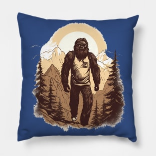 Dope Sasquatch in Nature Pillow