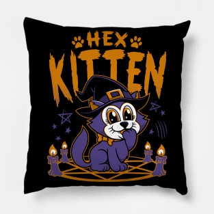 Hex Kitten - Cartoon Kawaii Witch - Chonky Cat Pillow