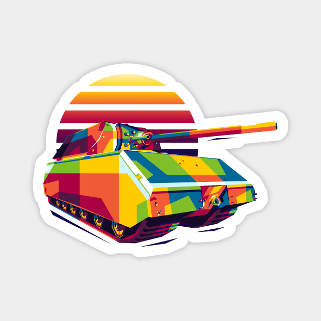 Maus Super Heavy Tank Magnet by wpaprint