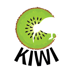 Kiwi fruit Kiwi bird Negative Space T-Shirt